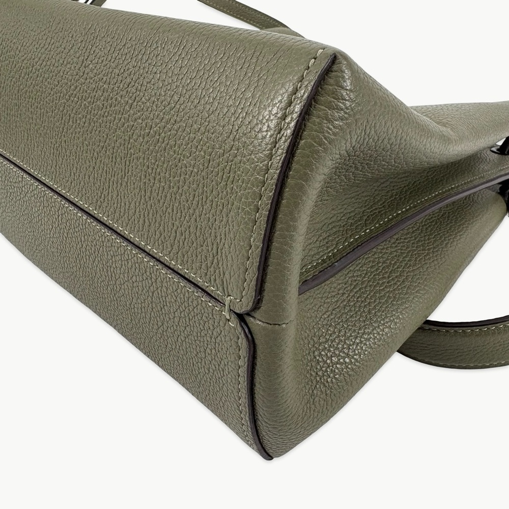 Coach Charlie Bucket 21 Crossbody Pebbled Leather Light Fern Green New Classic - Picture 13 of 15